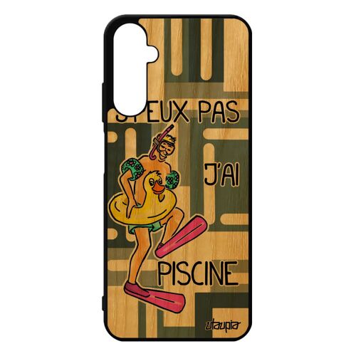 Coque Silicone Pour A05s Bois J'peux Pas J'ai Piscine Humoristique Gris Vacances Antichoc Humour Drole Case Sport De Samsung Galaxy