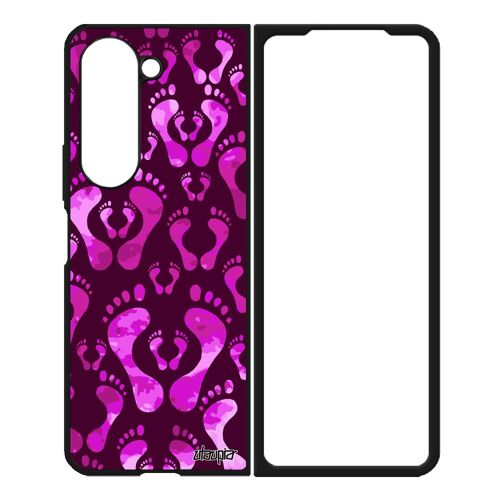 Coque Antichoc Pour Z Fold 5 Silicone Pied Imprime Motif Mobile Image Plage Jolie Gel Design Rose Empreinte Aluminium Samsung Galaxy