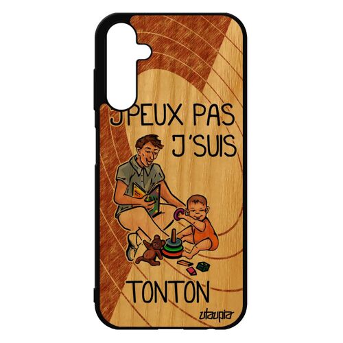 Coque A25 5g Bois Silicone Je Peux Pas J'suis Tonton Humoristique Texte Oncle Jpeux Bd Famille Case Drole Enfant 4g Samsung Galaxy