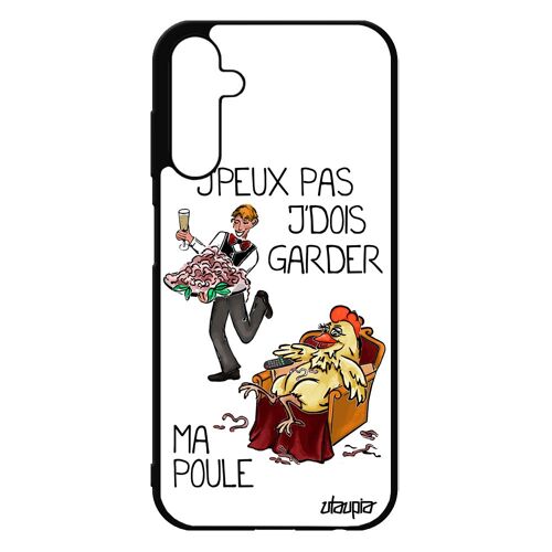 Coque Pour A25 5g Silicone J'peux Pas J'dois Garder Ma Poule Maman Housse Drole Blanc Bande Dessinée Made In France Samsung Galaxy