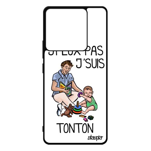 Coque J'peux Pas J'suis Tonton Redmi Note 13 Pro 5g Silicone Gel Bebe Humour Personnalisé Texte Drole Humoristique Blanc Case Xiaomi