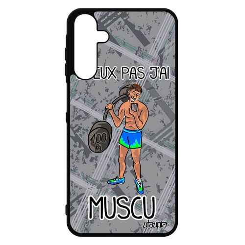 Coque Samsung Galaxy A15 4g 5g Silicone J'peux Pas J'ai Musculation Antichoc Comique Tpu Humoristique Texte Personnalisé Crossfit De