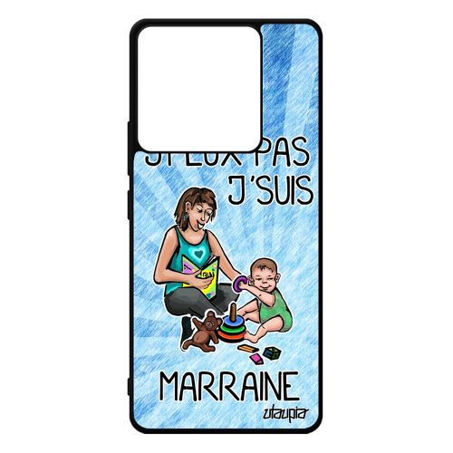 Coque J'peux Pas J'suis Marraine Pour Xiaomi Redmi Note 13 Pro 5g Silicone Bd Humoristique Humour Etui Drole 4g Noir Je Texte Jpeux