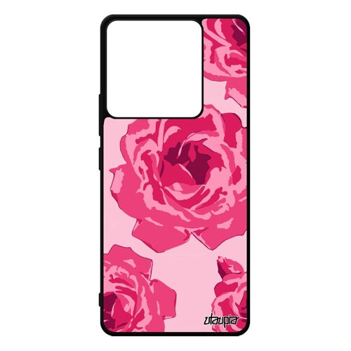 Coque Pour Redmi Note 13 Pro 5g Silicone Rose Fleur Nature Amour Petale De Floral Smartphone Souple Telephone Pas Cher Rose Xiaomi