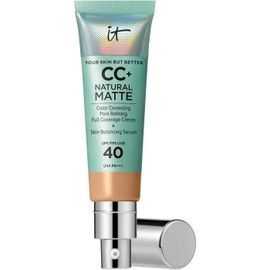 It Cosmetics Cc Crème Natural Matte Spf 40,Haute Couvance Et Contrôle De Brillance,Peaux Mixtes À Grasses,Neutral Tan Multicolore
