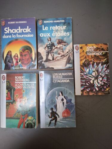 J'ai Lu S.F - Lot De 5 Livres - Silverberg -Macmaster Bujold - Hamilton - Vinge