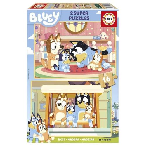 Puzzle 2 x 16p en bois La