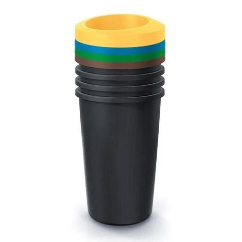 Poubelle - corbeille - support sac Prosperplast Poubelle POUBELLES 4X45 L COMPACTA R SORTIBOX COULEUR