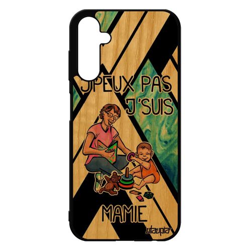 Coque Samsung A25 5g Bois Silicone J'peux Pas J'suis Mamie Solide Noir Cadeau D'anniversaire Bleu Comique Bd Antichoc Jpeux Galaxy