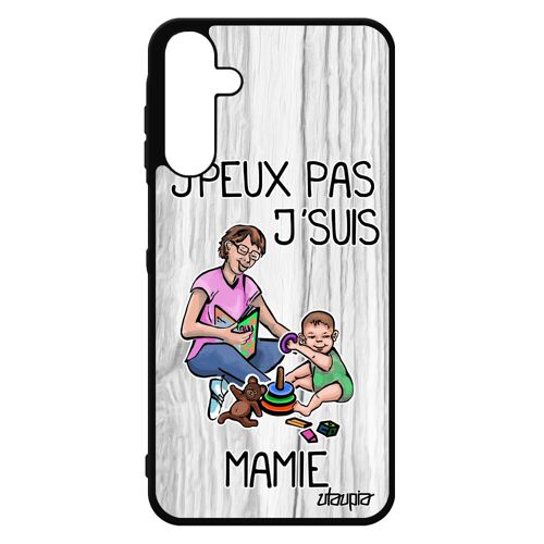 Coque Antichoc Galaxy A15 4g 5g Silicone J'peux Pas J'suis Mamie Jpeux Naissance Garcon Pas Cher Gris Bande Dessinée Humour Samsung