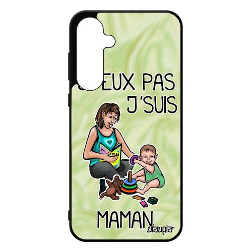 Coque Pour Samsung A55 5g En Silicone J'peux Pas J'suis Maman Jpeux Humour Naissance Fille Parent Solide Comique Telephone Je Galaxy
