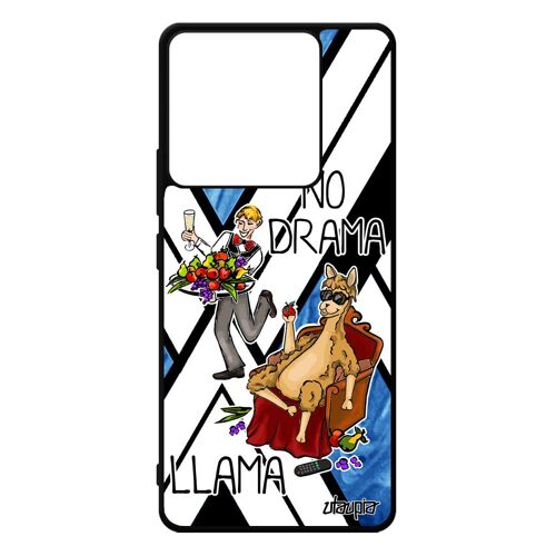 Coque Xiaomi Redmi Note 13 Pro 5g Silicone No Drama Lama Housse Cartoon Texte Humour Bd Drole Humoristique Aluminium Made In France