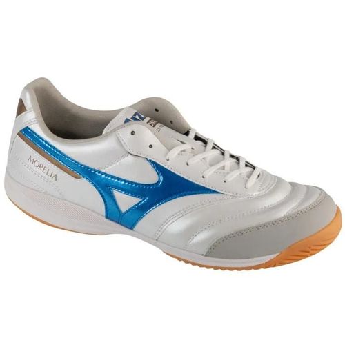 Chaussures De Foot En Salle - Mizuno - Morelia Sala Pro In - Cuir Synthétique - Blanc - Homme