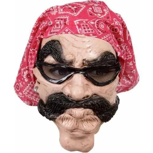 Masque Adulte Souple Biker Avec Bandanas - Ptit Clown - Déguisement - Rose - Noir - Mixte