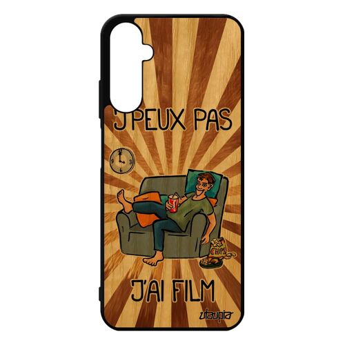 Coque En Bois Pour Samsung A05s Silicone J'peux Pas J'ai Film Tele De Protection Jpeux Drole Comique Cinema Motif Housse Je Galaxy