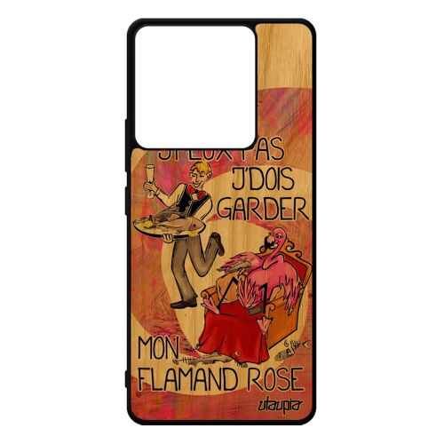 Coque Bois Silicone Pour Redmi Note 13 Pro 5g Je Peux Pas J'dois Garder Mon Flamand Rose 4g Telephone Etui Humour Texte Jpeux Xiaomi