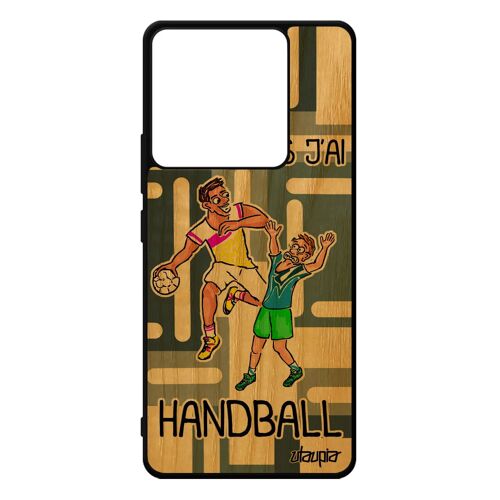 Coque Redmi Note 13 Pro 5g Bois Silicone Humour J'peux Pas J'ai Handball De Protection Drole Sport Personnalisé Comique Texte Xiaomi