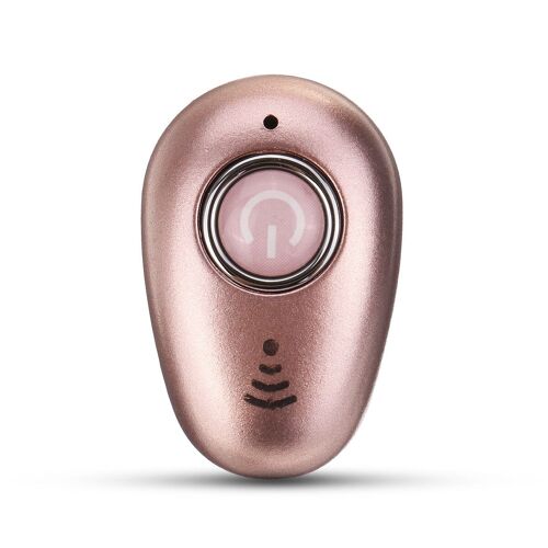 Mini écouteur Bluetooth Sans Fil Unique Portable Musique Sport écouteur avec Micro, Or Rose
