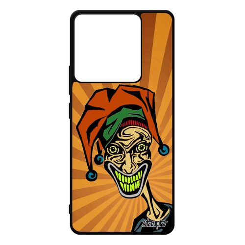 Coque Xiaomi Redmi Note 13 Pro 5g Silicone Joker Unique Smartphone Motif Clown Etui Bande Dessinée Noir Super Heros Tpu Orange De