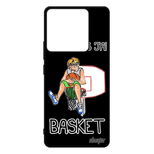 Coque J'peux Pas J'ai Basket Pour Xiaomi Redmi Note 13 Pro 5g Silicone Comique Humoristique Housse Metal Basketball Drole Mondial De