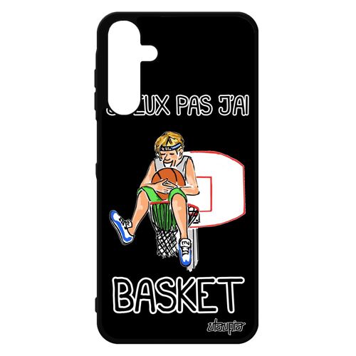 Coque J'peux Pas J'ai Basket A15 4g 5g Silicone Drole Basketball Humoristique Noir Nba Mondial Etui Portable Comique Samsung Galaxy