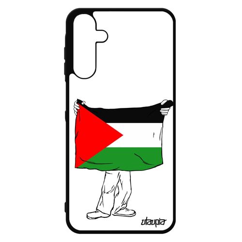 Coque Silicone Samsung A15 4g 5g Drapeau Palestine Palestinien Telephone Foot Jo Mobile Basket Coupe Du Monde Caoutchouc Case Galaxy