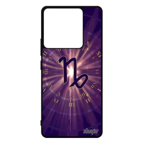 Coque Pour Xiaomi Redmi Note 13 Pro 5g Silicone Signe Capricorne Soleil Univers Planete Etui Etoiles Du Zodiaque Case Bumper Violet