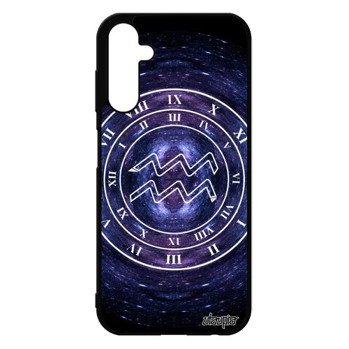 Coque A25 5g Silicone Signe Astrologique Verseau Horloge Aluminium Univers Cover Etoiles Case Du Zodiaque Caoutchouc Samsung Galaxy