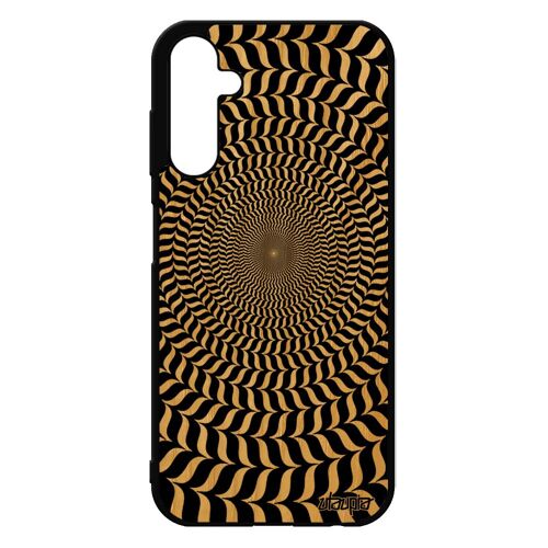 Coque A25 5g Bois Silicone Illusion D'optique Cercle Solide Bumper Bicolore Etui Mirage Personnalisé Effet Art Visuel Samsung Galaxy