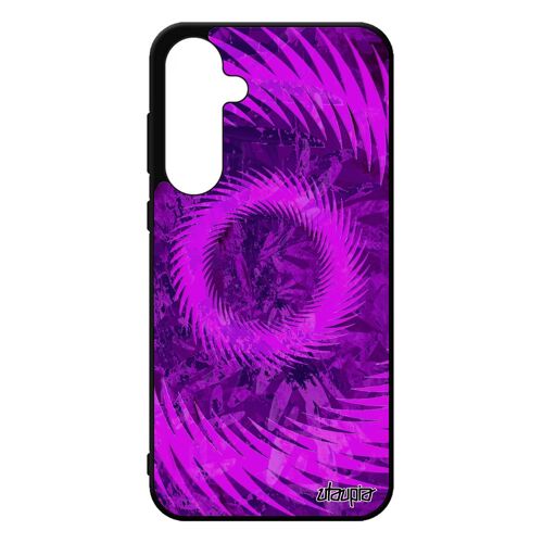Coque Pour A55 5g Silicone Mandala Portable Decoratif Personnalisé Coloré Sphère Noir Floral Caoutchouc Motif Violet Samsung Galaxy