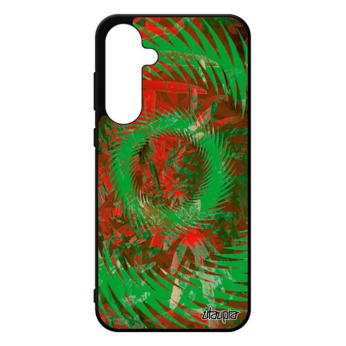 Coque Silicone Galaxy A55 5g Mandala Sphère Case Antichoc Rouge Effet Vegetal Solide Original Design Motif Jolie 4g Fond De Samsung