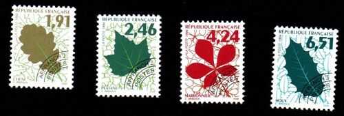 Timbres Préoblitérés Feuilles D'arbres 1994