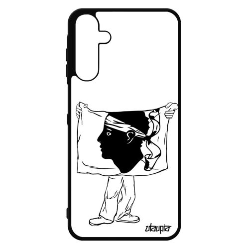 Coque Samsung A15 4g 5g Silicone Drapeau Corse Foot Pas Cher Basket Etui Souple Football Corsica Personnalisé Portable De Galaxy