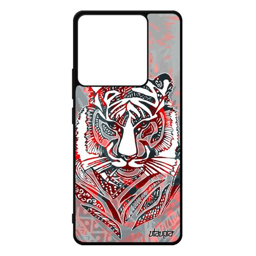 Coque Xiaomi Redmi Note 13 Pro 5g Silicone Tigre Predateur Noir Tribal Bengal Fauve Motif Alu 4g Coloré Ethnique Plume Dessin Housse
