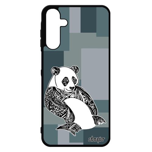 Coque Samsung A15 4g 5g En Silicone Panda Noir Et Blanc Ethnique Tribal Bamboo Case Animal Carré Azteque Gris Cube 4g Housse Galaxy