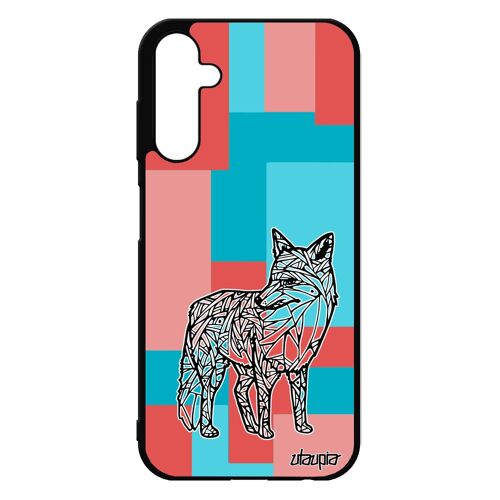 Coque Silicone Renard De Protection A25 5g Animaux Case Azteque Ethnique Foret Rose Cube Rigide Rusé Telephone Carré Samsung Galaxy