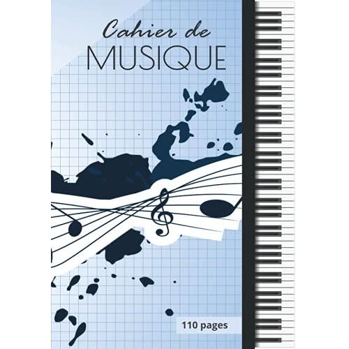Cahier De Musique 21x29,7: Carnet De Musique Et Chant Mixte Grand Format Avec Partitions (12 Portées/Page) Et Grands Carreaux | Pour Enfants Et Adultes Mélomanes (French Edition)