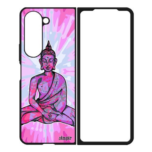 Coque Bouddha Pour Galaxy Z Fold 5 Silicone Original Image Hindou Assis Housse Soleil Bouddhisme Caoutchouc Personnalisé De Samsung