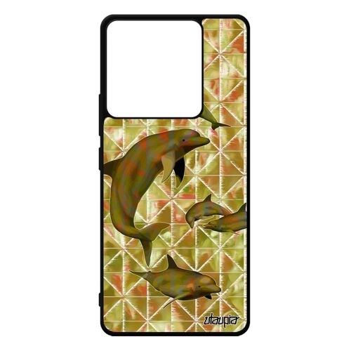 Coque Redmi Note 13 Pro 5g Silicone Dauphin Animal Antichoc Fonds Marins Vert Personnalisé Ocean Metal Mer De Made In France Xiaomi