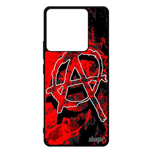 Coque Pour Xiaomi Redmi Note 13 Pro 5g Silicone Anarchie Femme Street Art Revolution Tag Graphique Artiste De Protection Rigide Rock