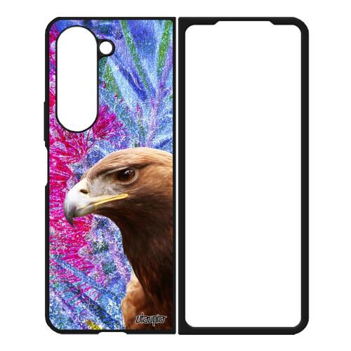 Coque Samsung Galaxy Z Fold 5 Silicone Aigle Rapace Animaux Personnalisé Nature Telephone Royal Animal Dessin Portable Fleurs Oiseau
