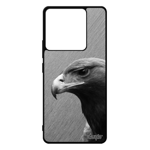Coque Silicone Aigle Pour Xiaomi Redmi Note 13 Pro 5g Aluminium Design Motif Oiseau Effet Dessin Smartphone Animaux Animal Gris Case