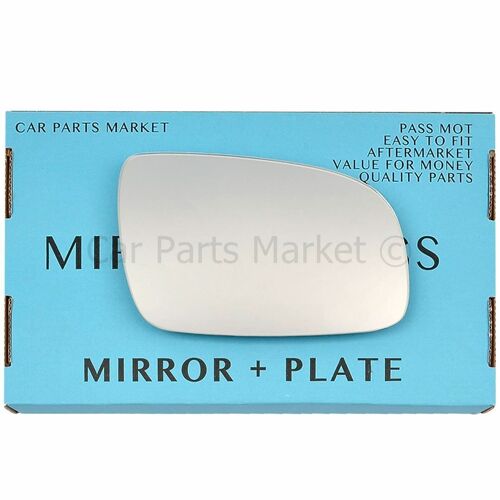 Rechts Fahrerseite Flache Außenspiegel Glas Für Seat Arosa 2001-2005 + Platte