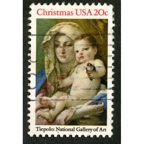 Timbre Christmas Usa 20c Tiepolo National Gallery Of Art