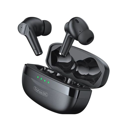 écouteurs TWS bluetooth 5.0 ENC écouteurs à suppression de bruit Bass True Casque stéréo sans fil AAC Type-C