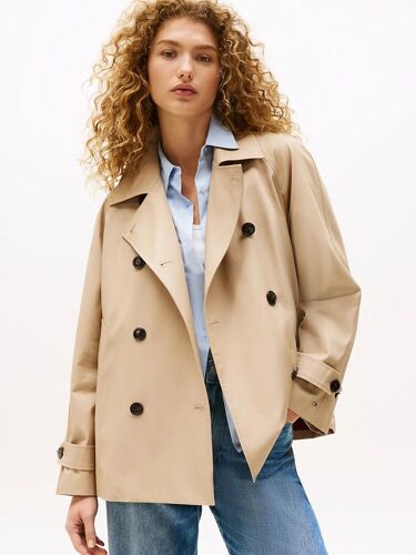 Trench-Coat Court Déperlant Cotton Reg Short Trench Coat/Beige - 40