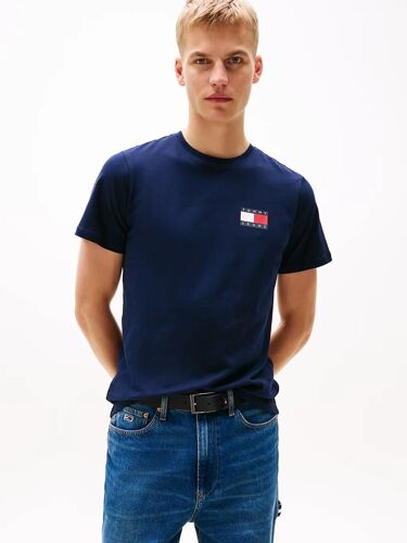 T-Shirt Ajusté Tommy Badge Tjm Slim Essential Flag Tee Ext/Dark Blue - Xxl
