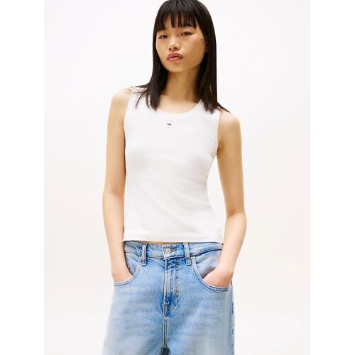 Débardeur Ajusté Côtelé À Drapeau Brodé Tjw Essential Rib Tank Ext/Ecru - 4xl