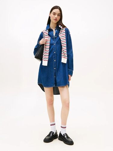 Robe Chemise Décontractée En Denim Relaxed Shirt Dress/Denim Medium - L