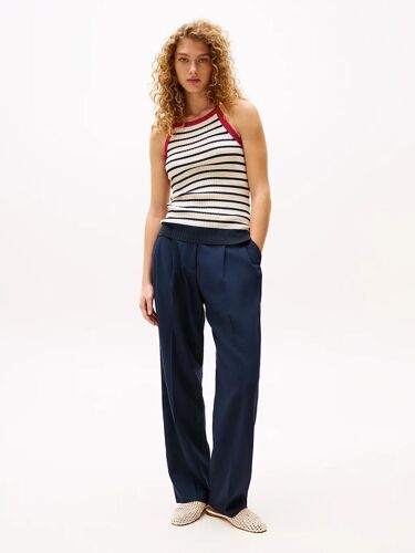 Pantalon Ample Standard The Sofia Capsule Th X Srg Wide Leg Pants/Navy - 46